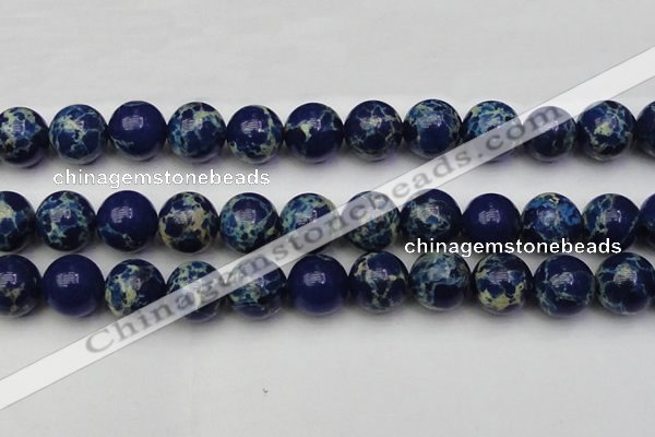 CDE2096 15.5 inches 20mm round dyed sea sediment jasper beads