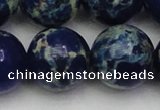 CDE2098 15.5 inches 24mm round dyed sea sediment jasper beads