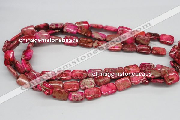 CDE21 15.5 inches 13*18mm rectangle dyed sea sediment jasper beads
