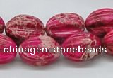 CDE22 15.5 inches 15*20mm star fruit shaped dyed sea sediment jasper beads