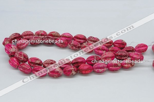 CDE22 15.5 inches 15*20mm star fruit shaped dyed sea sediment jasper beads