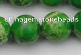 CDE2228 15.5 inches 20mm round dyed sea sediment jasper beads