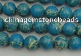 CDE2231 15.5 inches 4mm round dyed sea sediment jasper beads