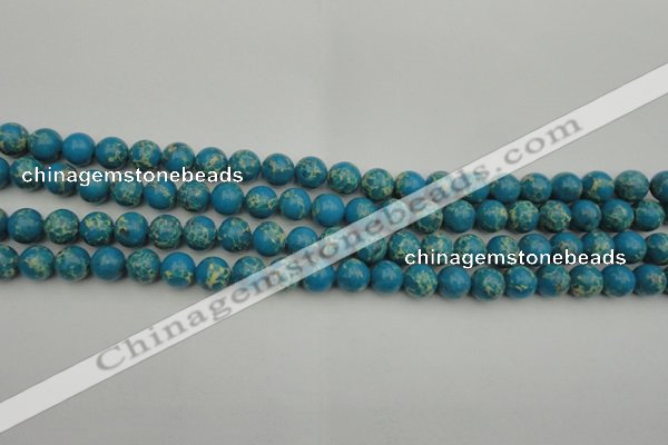 CDE2231 15.5 inches 4mm round dyed sea sediment jasper beads