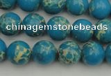 CDE2233 15.5 inches 8mm round dyed sea sediment jasper beads
