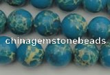 CDE2234 15.5 inches 10mm round dyed sea sediment jasper beads