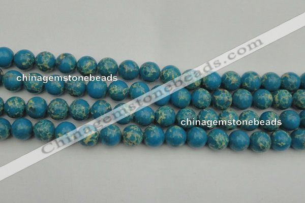 CDE2235 15.5 inches 12mm round dyed sea sediment jasper beads