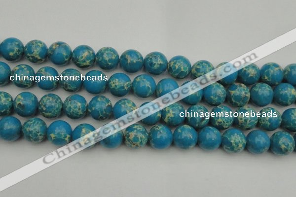 CDE2237 15.5 inches 16mm round dyed sea sediment jasper beads