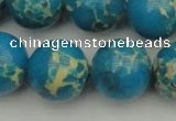 CDE2238 15.5 inches 18mm round dyed sea sediment jasper beads