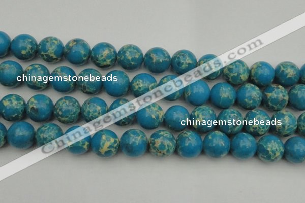 CDE2238 15.5 inches 18mm round dyed sea sediment jasper beads