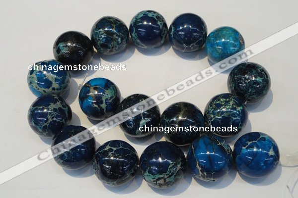 CDE224 15.5 inches 24mm round dyed sea sediment jasper beads