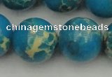 CDE2241 15.5 inches 24mm round dyed sea sediment jasper beads