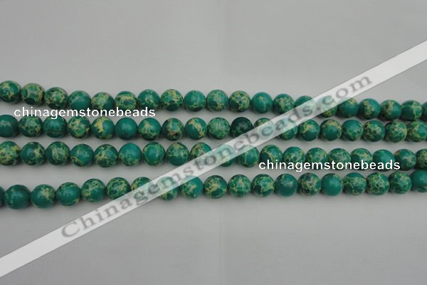 CDE2242 15.5 inches 4mm round dyed sea sediment jasper beads