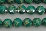 CDE2243 15.5 inches 6mm round dyed sea sediment jasper beads