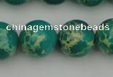 CDE2248 15.5 inches 16mm round dyed sea sediment jasper beads