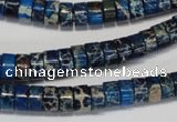 CDE225 15.5 inches 4*8mm heishi dyed sea sediment jasper beads