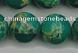 CDE2251 15.5 inches 22mm round dyed sea sediment jasper beads