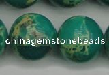 CDE2252 15.5 inches 24mm round dyed sea sediment jasper beads