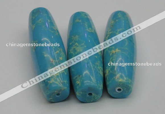 CDE2302 17*55mm rice sea sediment jasper beads wholesale