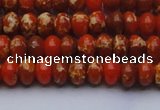 CDE2601 15.5 inches 7*10mm rondelle dyed sea sediment jasper beads