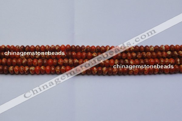 CDE2601 15.5 inches 7*10mm rondelle dyed sea sediment jasper beads