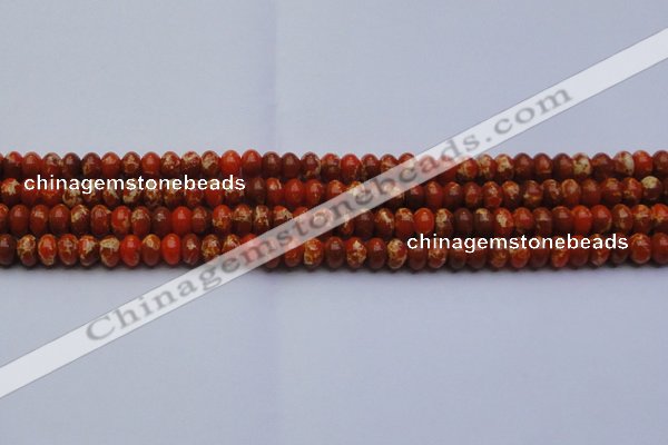 CDE2602 15.5 inches 8*12mm rondelle dyed sea sediment jasper beads