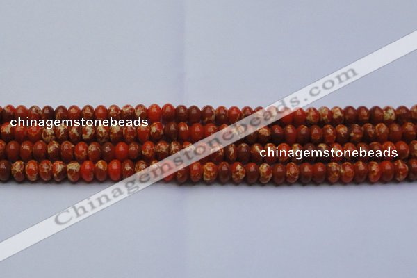 CDE2603 15.5 inches 10*14mm rondelle dyed sea sediment jasper beads