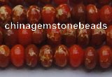 CDE2604 15.5 inches 12*16mm rondelle dyed sea sediment jasper beads