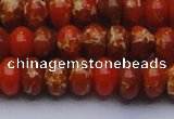 CDE2605 15.5 inches 13*18mm rondelle dyed sea sediment jasper beads