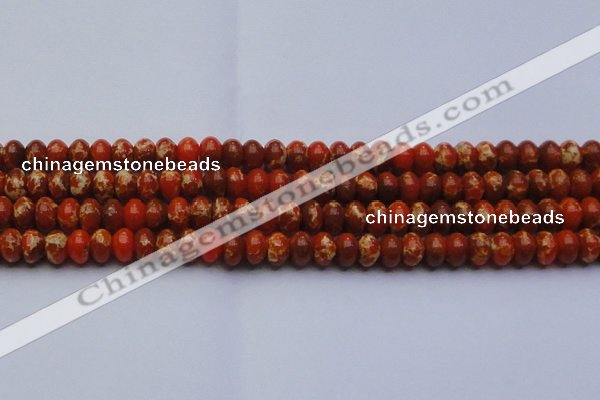 CDE2605 15.5 inches 13*18mm rondelle dyed sea sediment jasper beads