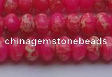 CDE2612 15.5 inches 12*16mm rondelle dyed sea sediment jasper beads