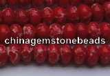 CDE2618 15.5 inches 8*12mm rondelle dyed sea sediment jasper beads