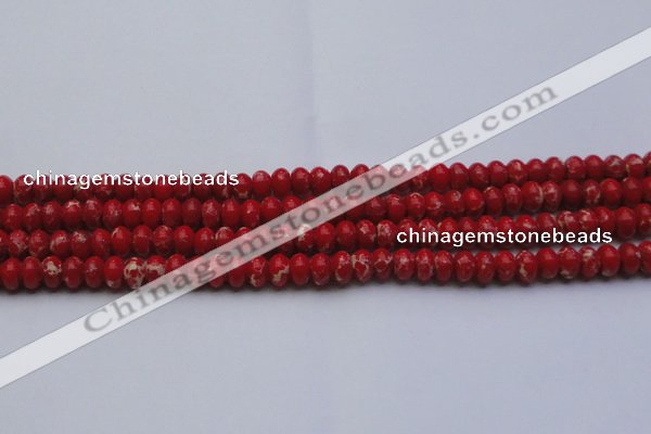 CDE2618 15.5 inches 8*12mm rondelle dyed sea sediment jasper beads