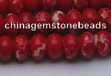 CDE2621 15.5 inches 13*18mm rondelle dyed sea sediment jasper beads