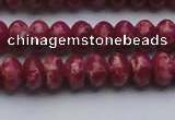 CDE2626 15.5 inches 8*12mm rondelle dyed sea sediment jasper beads