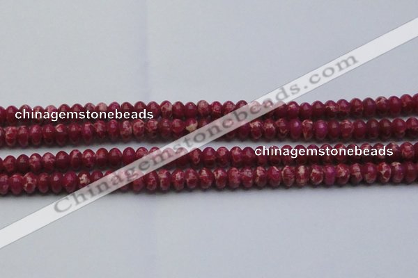 CDE2626 15.5 inches 8*12mm rondelle dyed sea sediment jasper beads