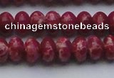 CDE2628 15.5 inches 12*16mm rondelle dyed sea sediment jasper beads