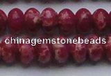 CDE2630 15.5 inches 15*20mm rondelle dyed sea sediment jasper beads