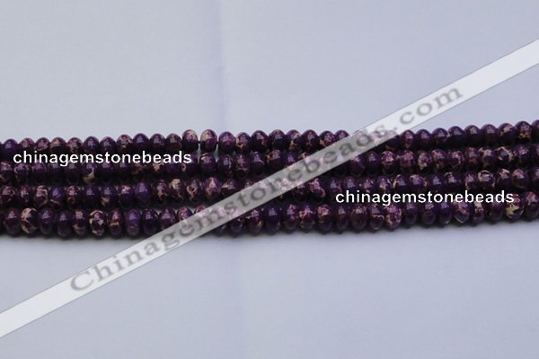 CDE2634 15.5 inches 8*12mm rondelle dyed sea sediment jasper beads