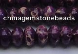 CDE2638 15.5 inches 15*20mm rondelle dyed sea sediment jasper beads