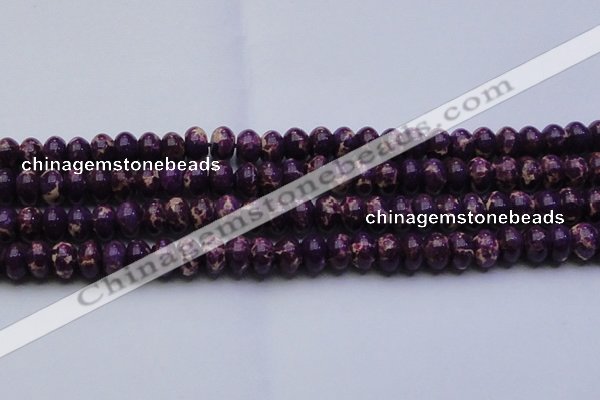 CDE2638 15.5 inches 15*20mm rondelle dyed sea sediment jasper beads