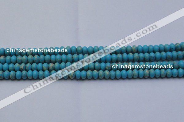 CDE2641 15.5 inches 7*10mm rondelle dyed sea sediment jasper beads