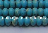 CDE2642 15.5 inches 8*12mm rondelle dyed sea sediment jasper beads