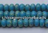 CDE2648 15.5 inches 5*8mm rondelle dyed sea sediment jasper beads