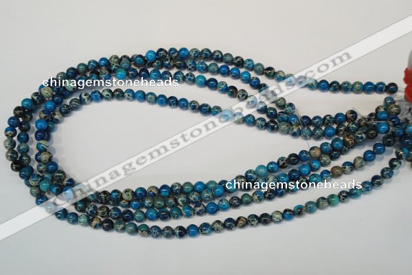 CDE265 15.5 inches 6mm round dyed sea sediment jasper beads