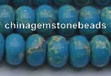 CDE2655 15.5 inches 15*20mm rondelle dyed sea sediment jasper beads