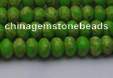 CDE2656 15.5 inches 5*8mm rondelle dyed sea sediment jasper beads