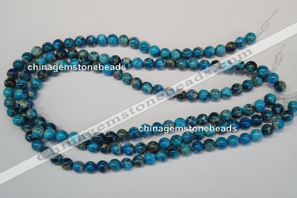 CDE266 15.5 inches 8mm round dyed sea sediment jasper beads