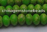 CDE2661 15.5 inches 13*18mm rondelle dyed sea sediment jasper beads