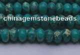 CDE2665 15.5 inches 7*10mm rondelle dyed sea sediment jasper beads